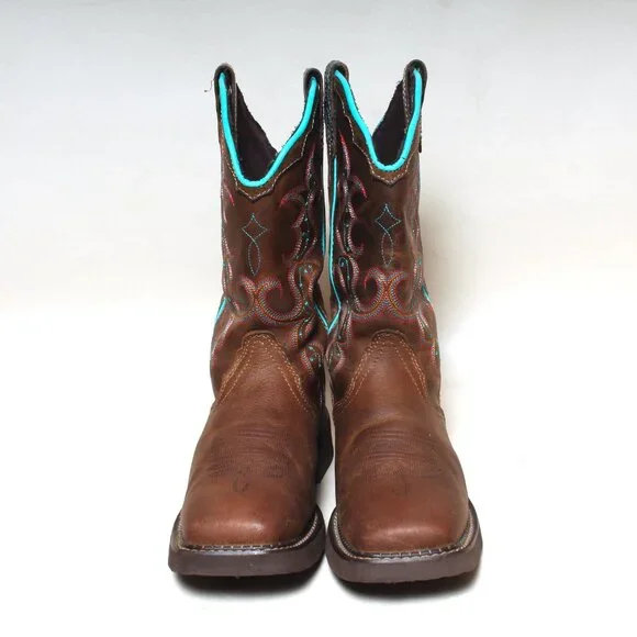 Womans Justin Gypsy Boots Size 9 B Brown Leather Cowgirl Western Boot - Picture 4 of 8